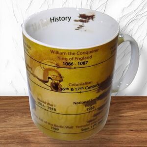 Könitz HISTORY "Mug of Knowledge" Porcelain Cup 16oz Coffee Mug Tea Cup